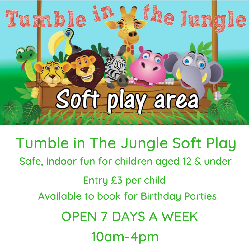 Tumble in the Jungle at the willows block Summer Hours